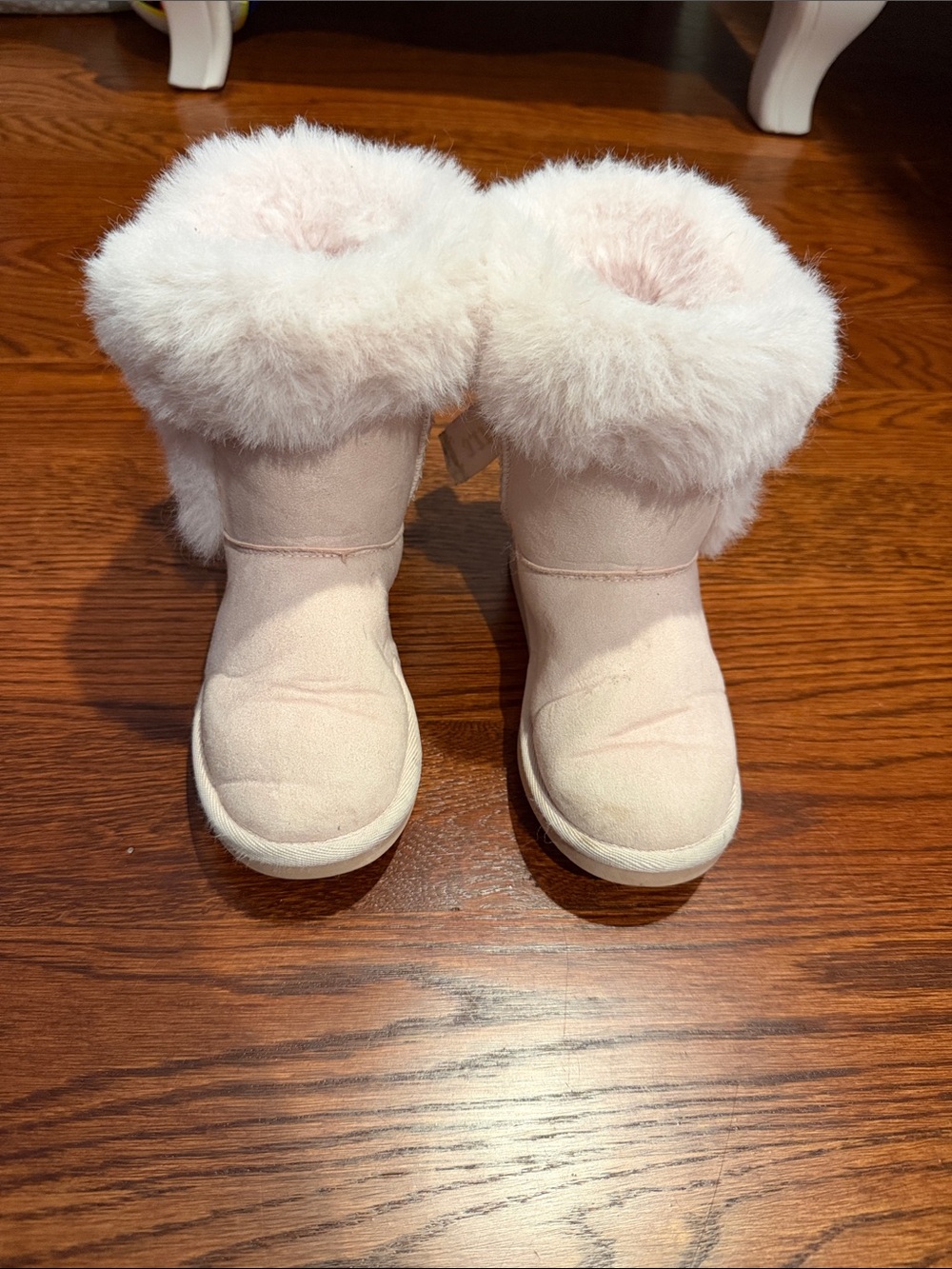 Girl Juicy Couture Plush Faux-Fur Winter Boots - Light Pink